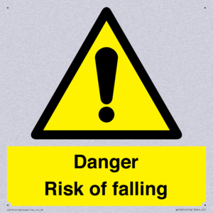 Danger Risk of falling